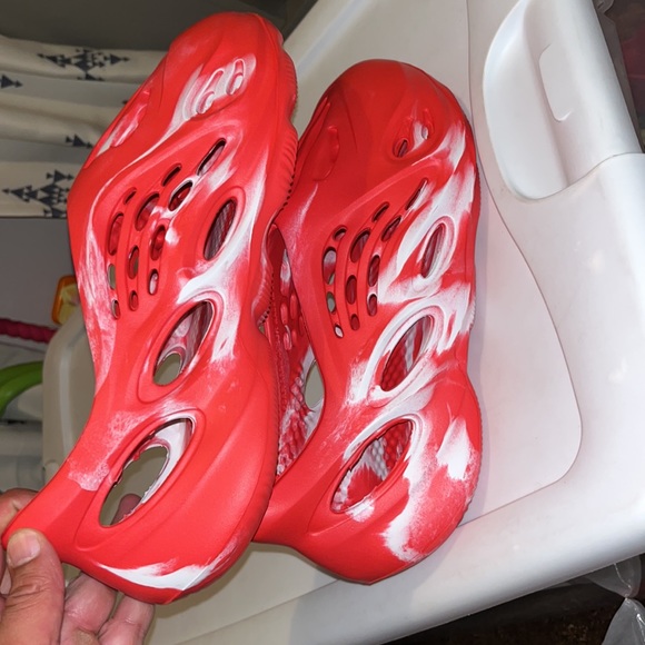 EVA Foam Runner MX Vermilion Red Bone White New Unbranded size 12 - Picture 15 of 16